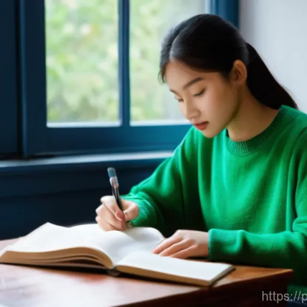 지식 합성의 복잡성 이해하기 - **Prompt 1: Focused Learning Environment**
    A serene and well-organized study room, bathed in war...